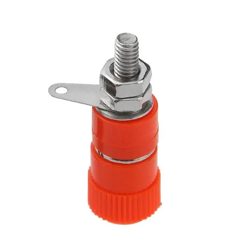 Разъем гнездо "Banana" 4мм красный