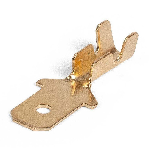 Разъем плоский под двойной обжим, неизолированный