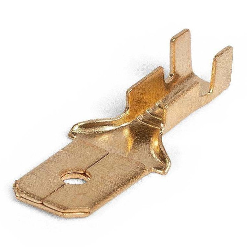 Разъем плоский под двойной обжим, неизолированный