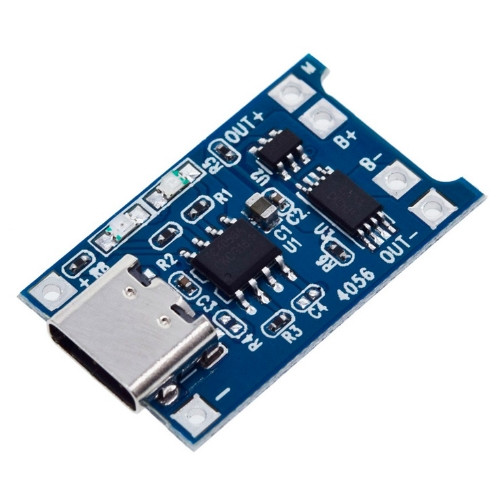 TP4056 – плата заряда Li-Ion АКБ(с защитой) USB Type-C