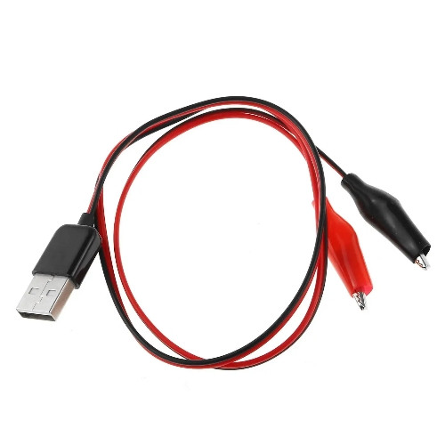 Тестовые зажимы типа «крокодил» к USB-разъему