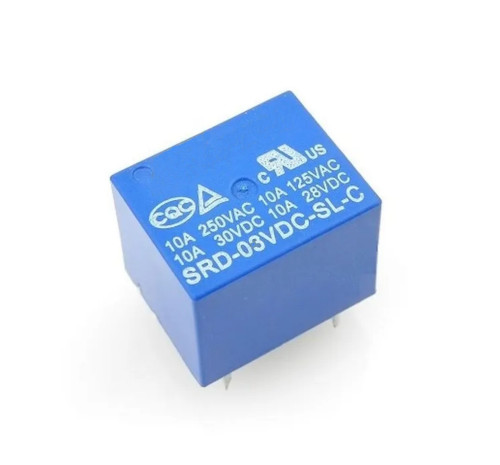 Реле SRD-03VDC-SL-C 3V 10A/250VAC 5 контактов