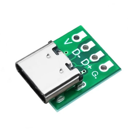 Плата с USB Type-C femaly разъемом