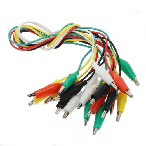 Кабель 20см "зажим крокодил-зажим крокодил"