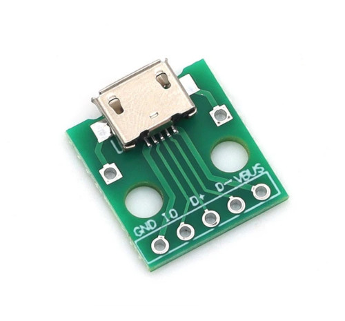 Плата с MicroUSB femaly разъемом