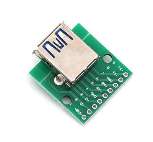 Плата с USB Type-A 3.0 femaly разъемом