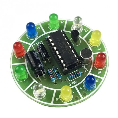 Набор для пайки, "Световые эффекты управляемые звуком"