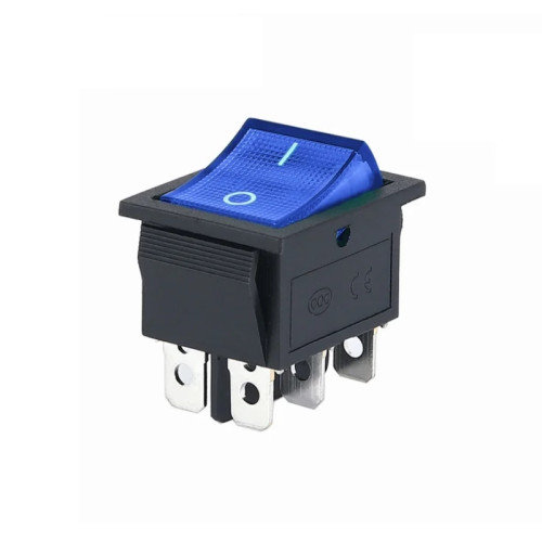 Клавишный переключатель KCD4-201N-C3-B/6P