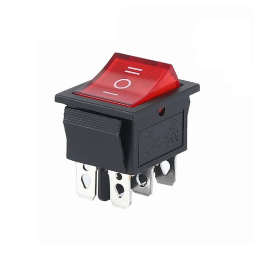 Клавишный переключатель KCD4-203N-C6-R/6P