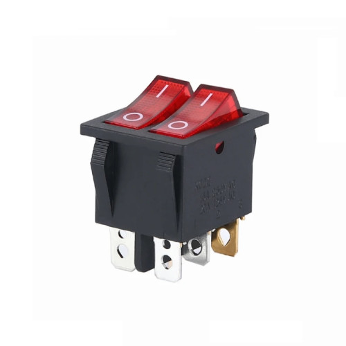 Клавишный переключатель KCD4-2101N-C3-R/6P