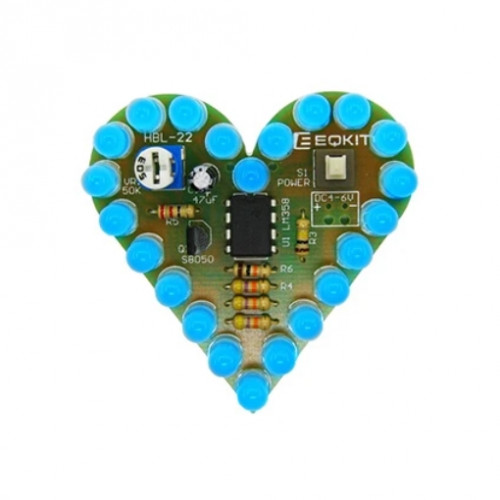 Набор для пайки, "Сердце" голубое