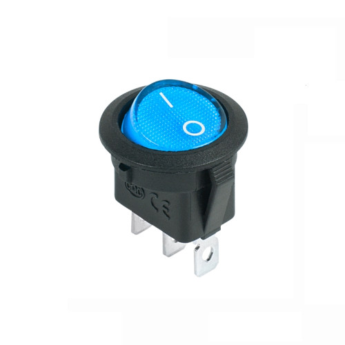 Клавишный переключатель KCD1-101N-8-C3-BL/3P синий