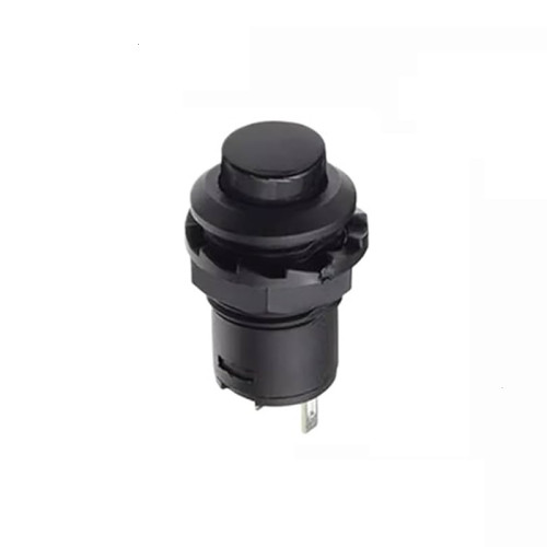 Нажимная кнопка DS-228 с фиксацией черная