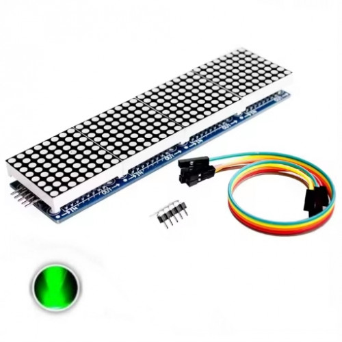 Матрица MAX7219 4 в 1 зеленая