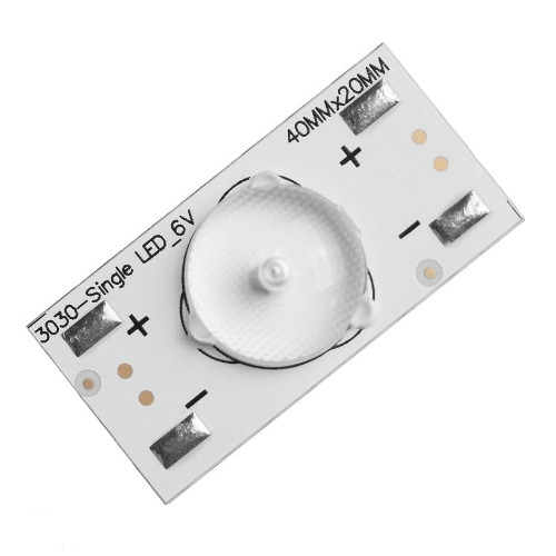 Светодиодный модуль 40х20мм 6V 2W для TV подсветки